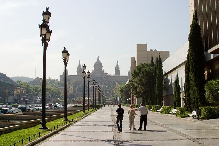 Plaza Espana bis Palacio de Montjuic (Barcelona - Tag 2)