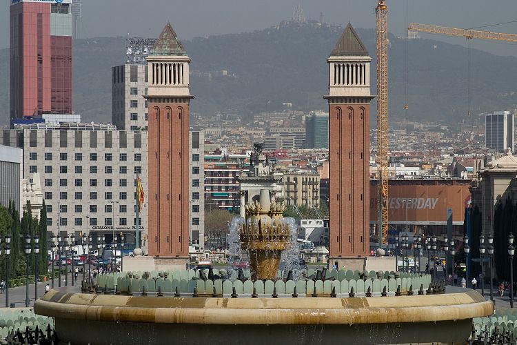 Plaza Espana bis Palacio de Montjuic (Barcelona - Tag 2)