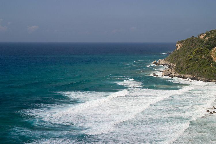 Mirtiotissa Strand und Kloster (Korfu - Sden)