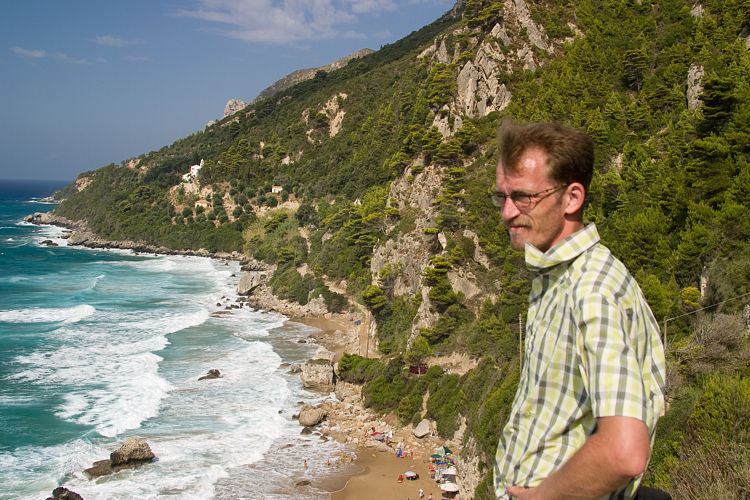Mirtiotissa Strand und Kloster (Korfu - Sden)
