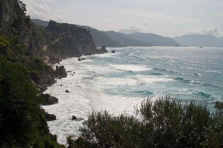 Mirtiotissa Strand und Kloster (Korfu - Sden)