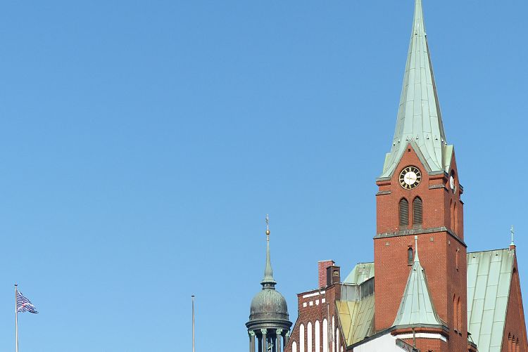 Schwedische Gustaf-Adolfs-Kirche (Hamburg - Tag 1)