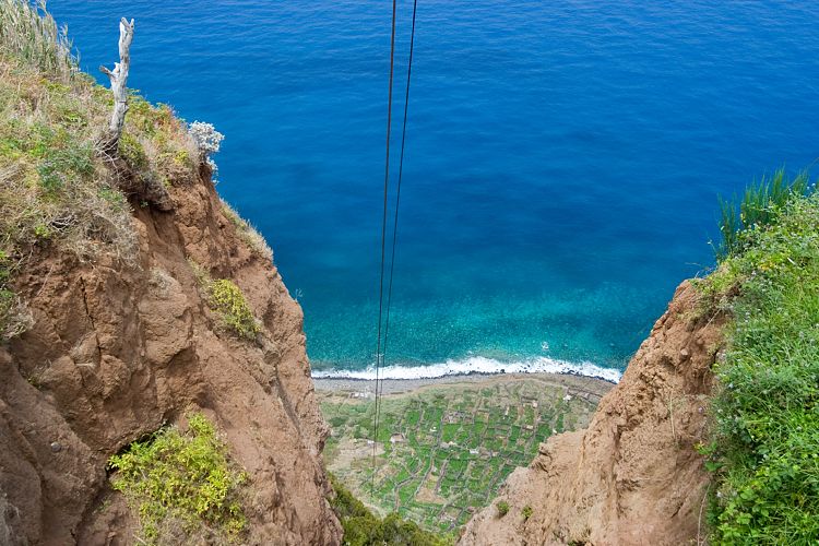 Seilbahn bei Achadas da Cruz (Madeira - Westkste)