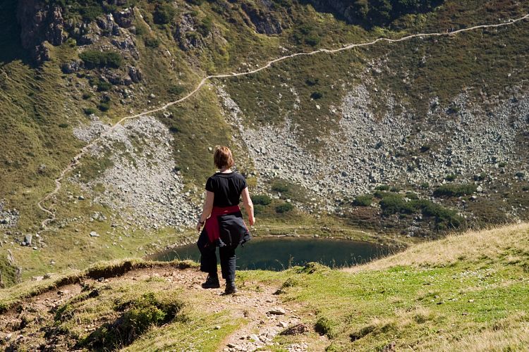 Abstieg zum Wildseelodersee (Pillerseetal - Wanderung)