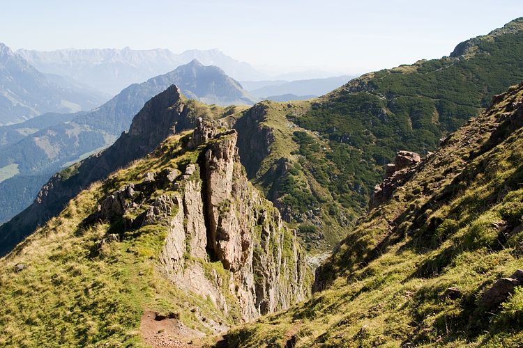 Abstieg zum Wildseelodersee (Pillerseetal - Wanderung)