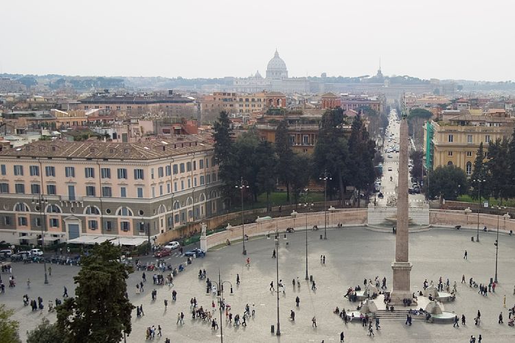 Piazza del Popolo (Rom - 14. Mrz)