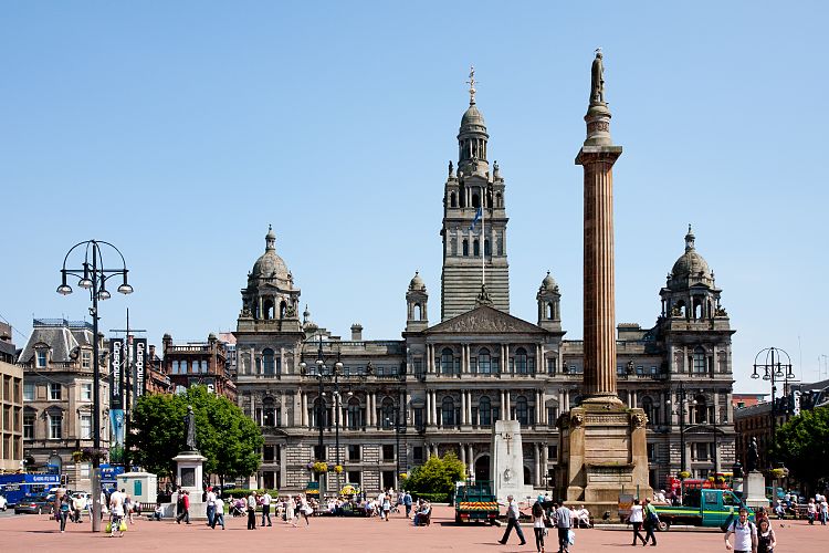 Glasgow George Square (Schottland - Lesmahagow - Edinburgh)