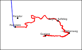 GPS-Track Wanderung auf den Guajara