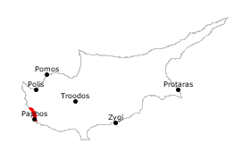 GPS-Track Paphos-CoralBay
