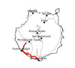 GPS-Track Puerto Rico und Puerto Mogn