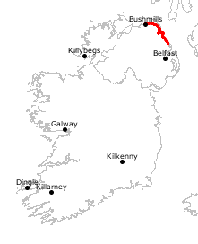 GPS-Track Causeway Coastal Route