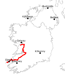 GPS-Track Dingle Peninsula