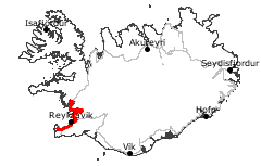 GPS-Track Vom Flughafen ber Reykjavk nach Borgarnes