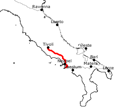 GPS-Track Tivoli und Caserta