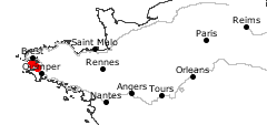 GPS-Track Halbinsel von Crozon