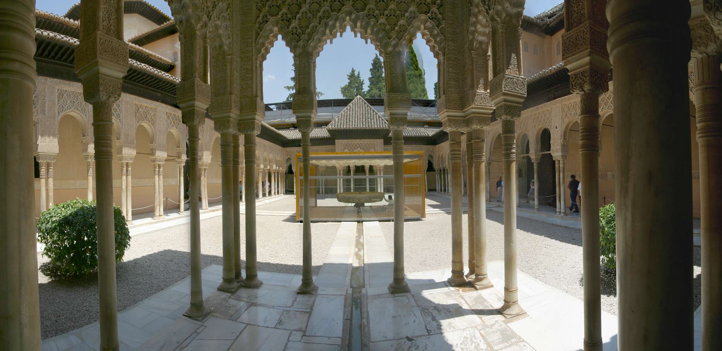 Panorama >> Andalusien - Granada - Alhambra - Der Lwenhof