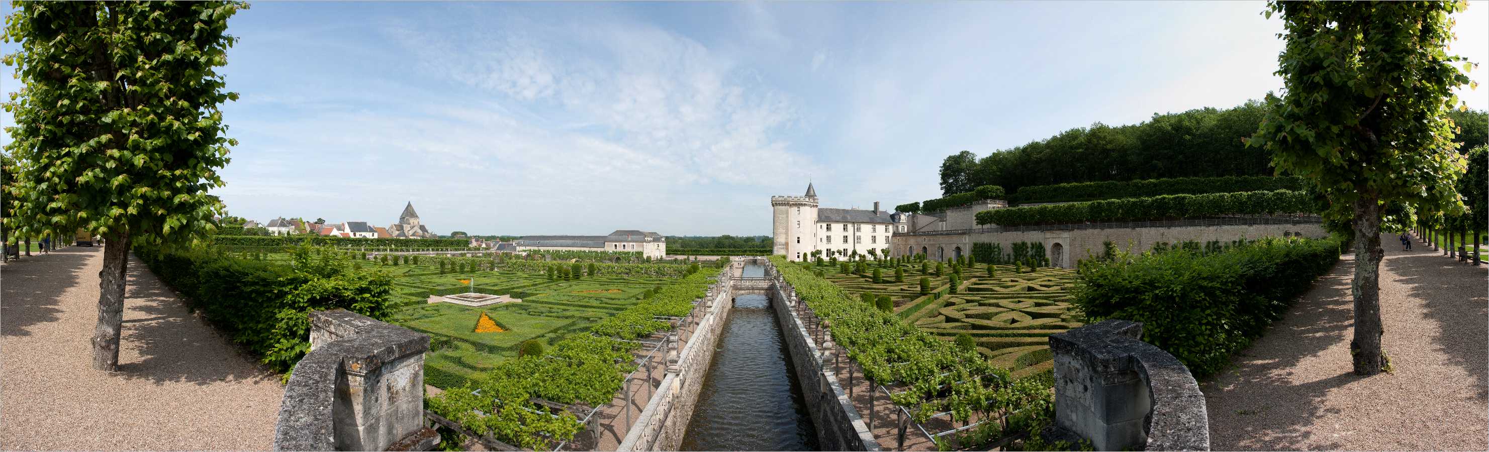 Panorama >> Garten Schloss Villandry