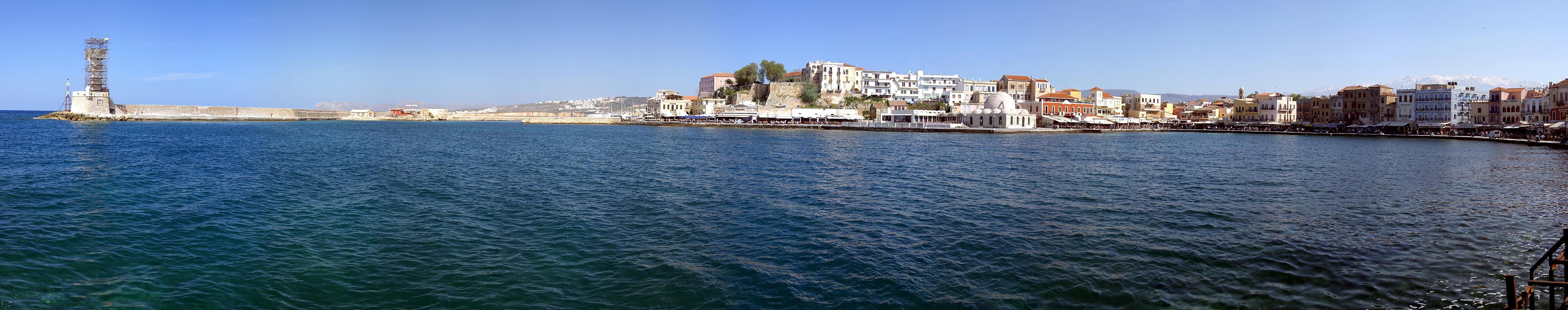 Panorama >> Kreta - Der Hafen von Chania