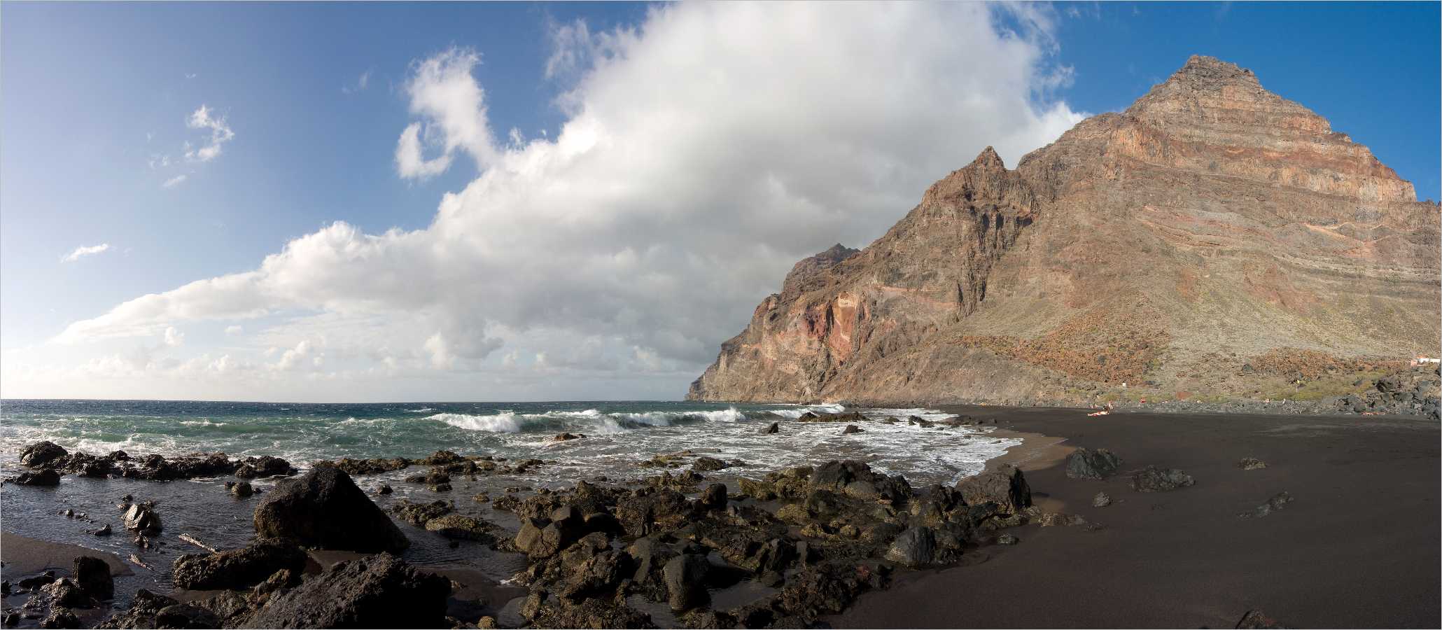 Panorama >> La Gomera - Playa del Ingles im Valle Gran Rey
