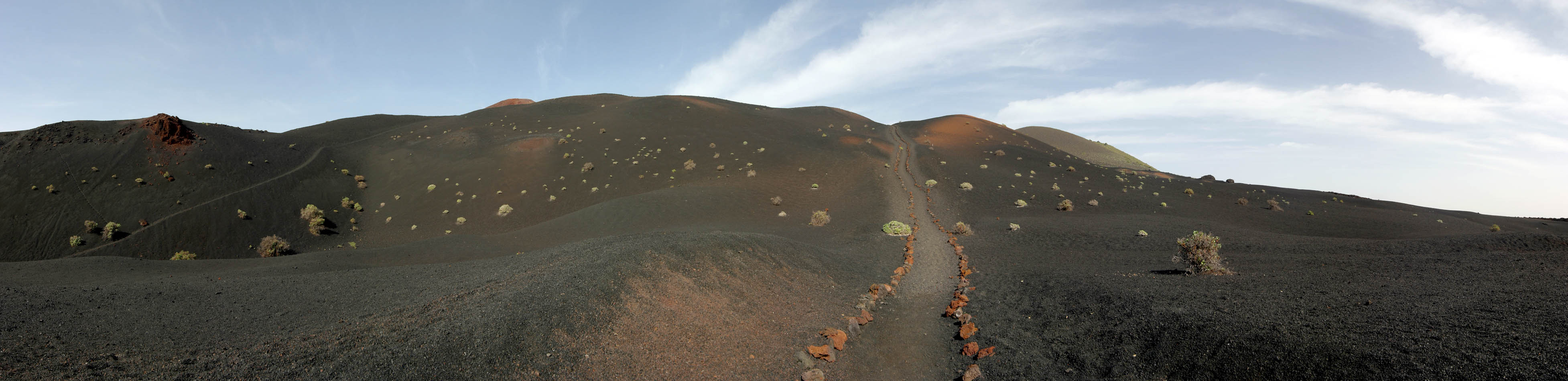 Panorama >> La Palma - Vulkanlandschaft zwischen Fuencaliente und dem Leuchturm