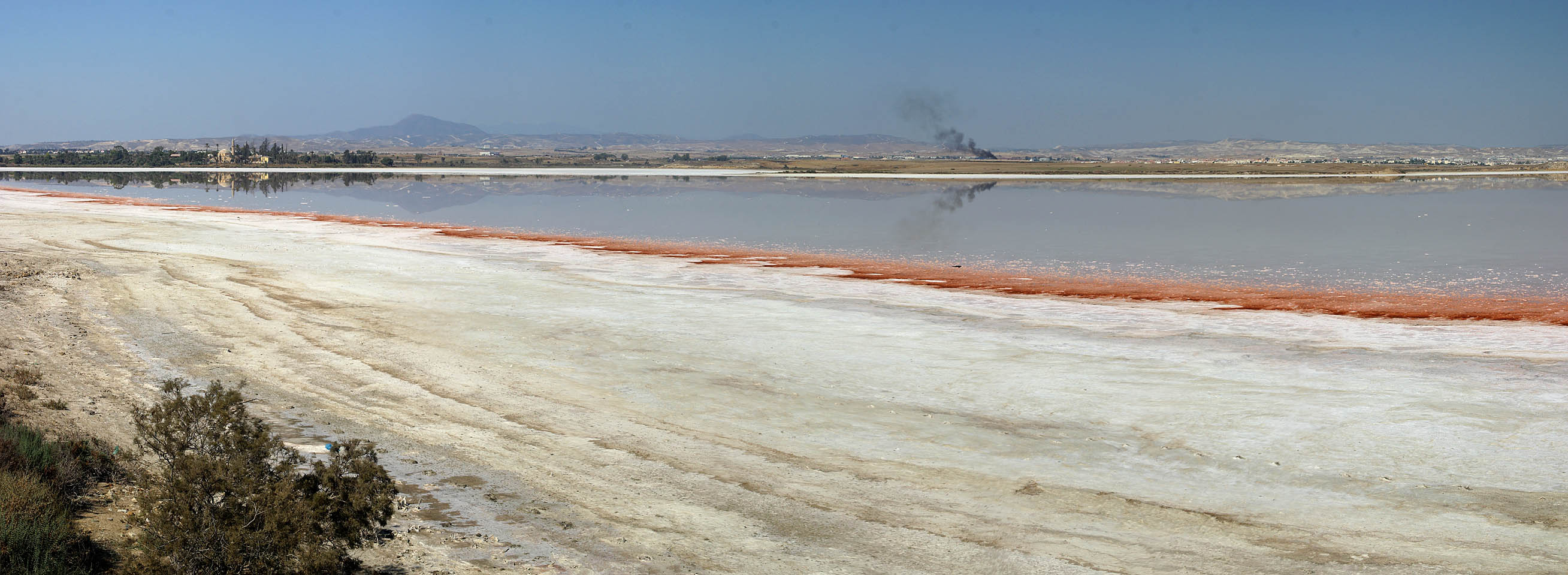 Panorama >> Zypern - Chala Sultan Tekke und der Salzsee bei Larnaka