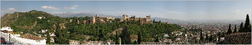 Panorama Blick vom Albaicin auf die Alhambra Panorama Blick vom Albaicin auf die Alhambra