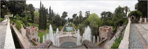 Panorama Villa d'Este Garten