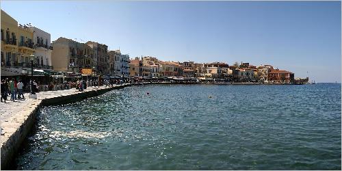 Panorama Der Hafen von Chania Panorama Der Hafen von Chania