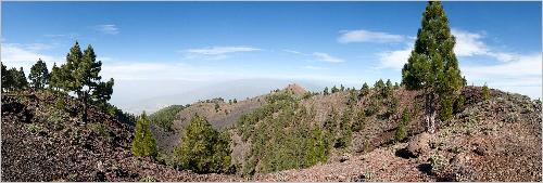 Panorama Aufstieg zum Pico Birigoyo