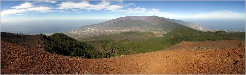 Panorama Gipfel des Birigoyo Richtung Caldera