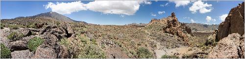 Panorama Teide und Roques