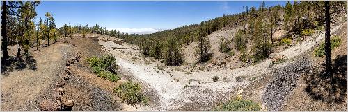 Panorama Wanderung zur Mondlandschaft