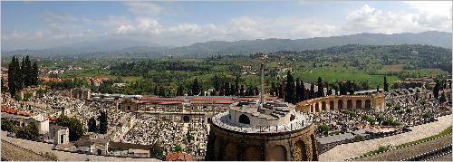 Panorama Der Friedhof in Arezzo Panorama Der Friedhof in Arezzo