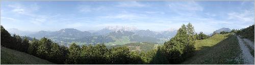 Panorama Der Jägersteig oberhalb Fieberbrunn Panorama Der Jägersteig oberhalb Fieberbrunn