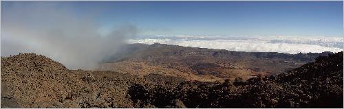Panorama Aufstieg auf den Teide Panorama Aufstieg auf den Teide