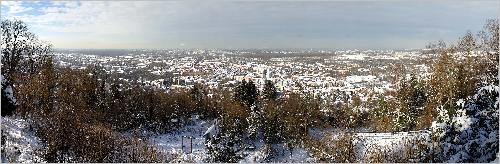 Panorama Durlach und Karlsruhe vom Turmberg